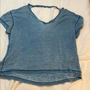 We The Free Casual Blue Short Sleeve Tee